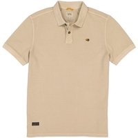 camel active Herren Polo-Shirts beige Baumwoll-Piqué von camel active