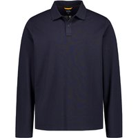 camel active Herren Polo-Shirt blau Baumwoll-Piqué von camel active