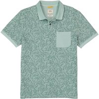 camel active Herren Polo-Shirt grün Baumwoll-Piqué von camel active