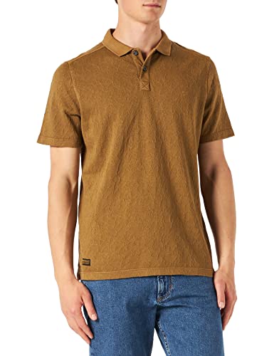 camel active Herren Polohemd 409965/7P12, Brass, M von camel active