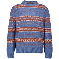 camel active Herren Pullover blau Wolle Norweger von camel active