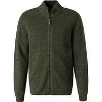 camel active Herren Cardigan grün Baumwolle unifarben von camel active