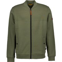 camel active Herren Sweatjacke grün Baumwolle unifarben von camel active
