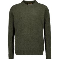 camel active Herren Pullover grün Mikrofaser unifarben von camel active