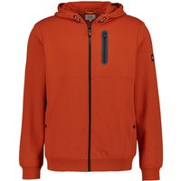 camel active Herren Sweatjacke orange Baumwolle unifarben von camel active