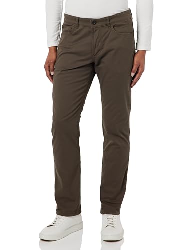 camel active Herren Regular Fit 5-Pocket Hose mit Thermofutter 36 Khaki menswear-36/36 von camel active