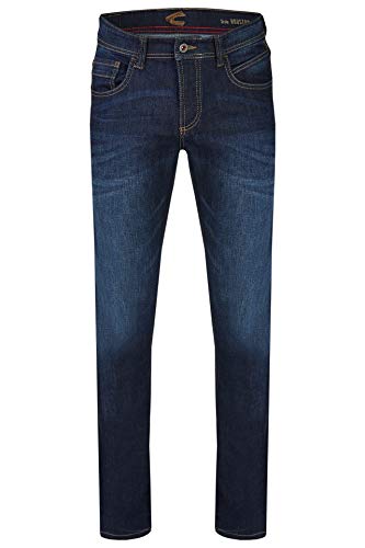 camel active Herren Regular Fit 5-Pocket Jeans aus Baumwolle Dunkelblau, menswear-52/30 von camel active