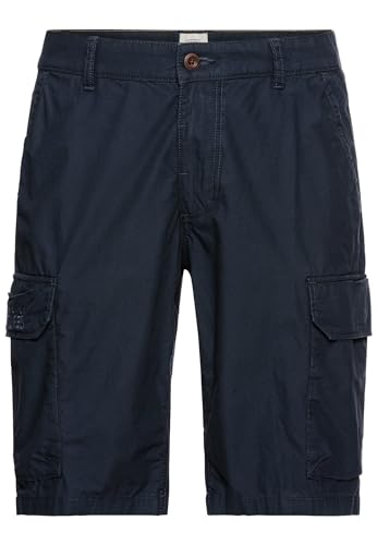 camel active Herren Regular Fit Cargo Shorts mit Minimal Print Dunkelblau, menswear-32IN von camel active