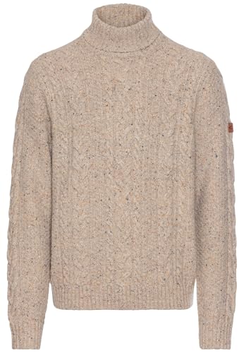 camel active Herren Rollkragenpullover aus nachhaltiger Merinowolle Beige, Menswear-XXL von camel active