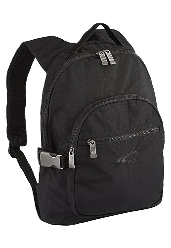 camel active Herren JOURNEY Rucksack mit 2-Wege-Reißverschluss Schwarz menswear-M von camel active