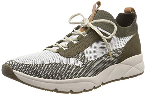 camel active Herren Run 12 Sneaker, Grün (Off-White/Olive 2), 42 EU von camel active