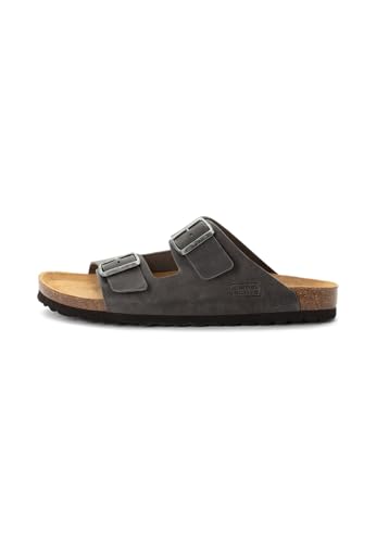 camel active Herren Sandalen aus Rindsleder Schwarz, menswear-45 von camel active