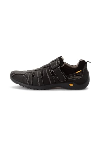 camel active Herren Sandalen mit Klettverschluss Schwarz, menswear-43 von camel active