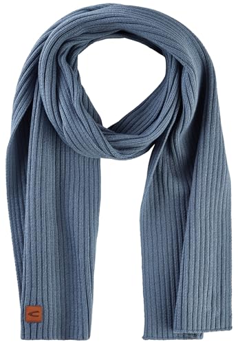 camel active Herren Schal aus einem Baumwoll-Kaschmir-Mix Blau, menswear-OS von camel active