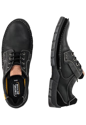 camel active Herren Schnürschuhe 55AVA01 Schwarz 40 von camel active