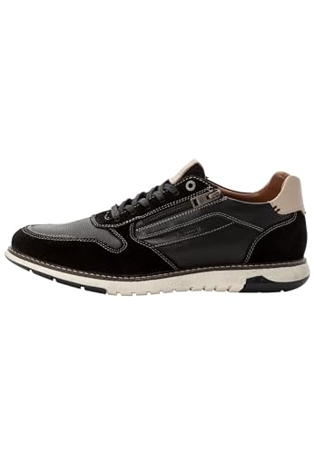 camel active Herren Schnürschuhe aus echtem Leder Schwarz menswear-44 von camel active