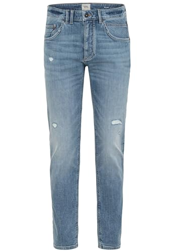 camel active Herren Slim Fit fleXXXactive® 5-Pocket Jeans Blau, menswear-32/32 von camel active