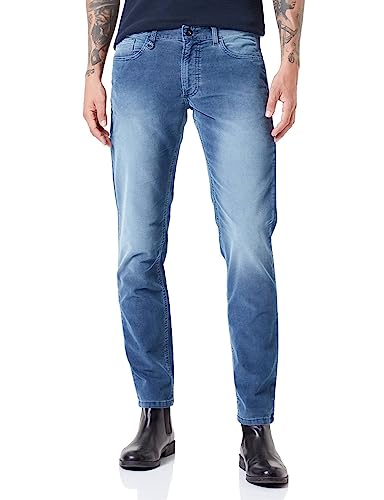 camel active Herren Slim fit Cord Hose Madison Jeans, Dunkel Blau, 35W / 34L camel active Herren Slim fit Cord Hose Madison Jeans, Dunkel Blau, 35W / 34L von camel active