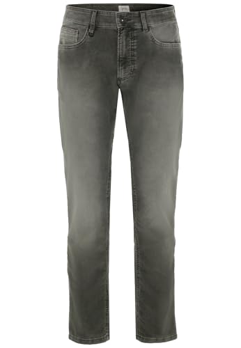 camel active Herren Slim fit Cord Hose Madison Jeans, Grün, 40W / 32L von camel active