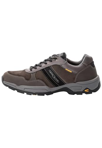 camel active Herren Sneaker aus echtem Rindsleder Grau, menswear-44 von camel active