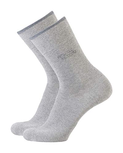 camel active 2er Pack Basic Socks 6590 150 grey melange Strumpf grau doppelpack, Size:43-46 von camel active