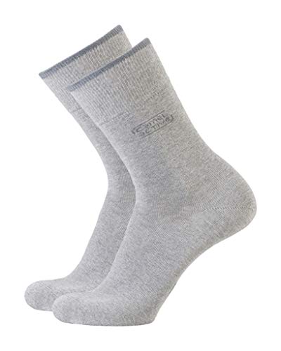 camel active Herren Socken 2 er Pack 6590 / camel active cotton basic 2 pack, Gr. 43-46, Grau (grey mottled 150) von camel active