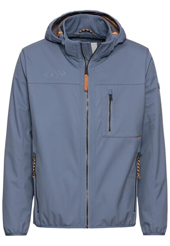 camel active Herren Softshell Jacke mit Abnehmbarer Kapuze Jeans Blau, menswear-62 von camel active