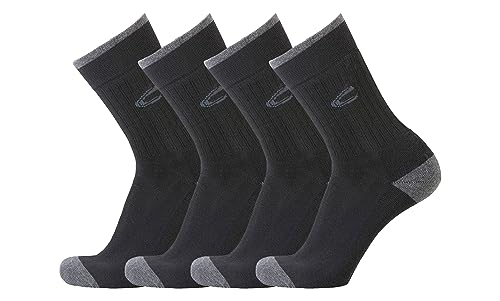 camel active Herren Sportsocke 4er Pack mit Plüschsohle dark navy, Farben:black, SockSizes:39-42 von camel active