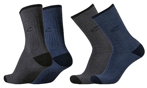 camel active Herren Sportsocke 4er Pack mit Plüschsohle dark navy, Farben:ind/ant, SockSizes:43-46 von camel active