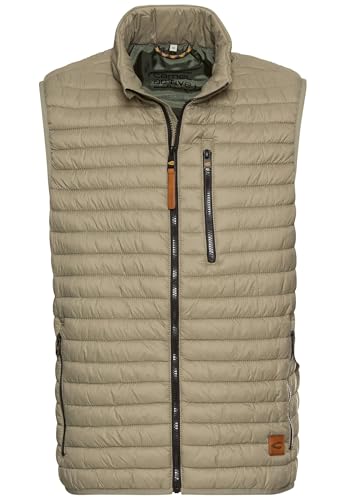 camel active Herren Steppweste aus recyceltem Polyamid Grün, menswear-52 von camel active