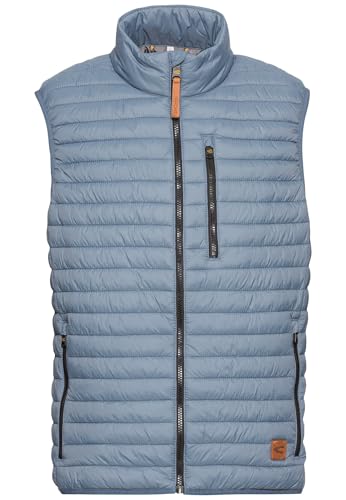 camel active Herren Steppweste aus recyceltem Polyamid Jeans Blau, menswear-54 von camel active