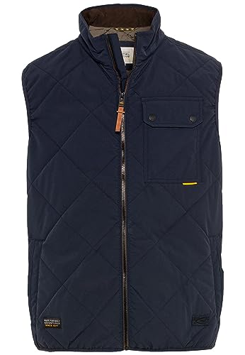camel active Herren Steppweste mit Stehkragen Dunkelblau, menswear-50 von camel active