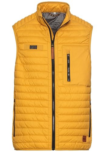 camel active Herren Steppweste mit leichtem Futter Gelb, menswear-56 von camel active