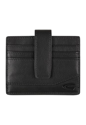 camel active Herren Kartenetui aus echtem Leder Schwarz, Menswear-S von camel active