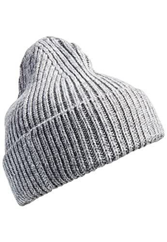 camel active Herren Strickbeanie aus Baumwollmix Grau Menswear-OS von camel active