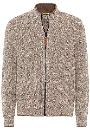 camel active Herren Strickjacke aus einem Soften Baumwollmix Beige-Braun Menswear-L von camel active