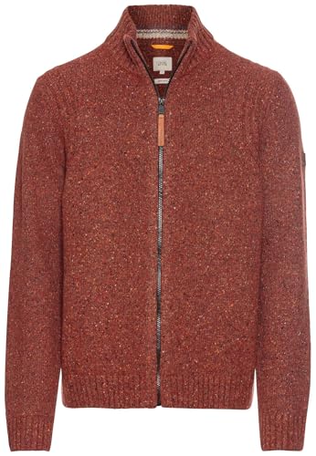 camel active Herren Strickjacke aus nachhaltiger Merinowolle Rot, Menswear-XXL von camel active