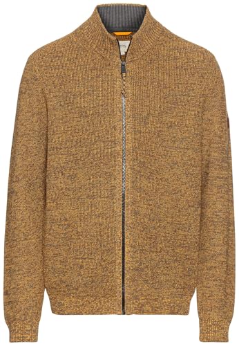 camel active Herren Strickjacke mit Reißverschluss Gelb, Menswear-XL von camel active