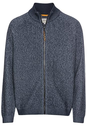 camel active Herren Strickjacke mit Reißverschluss Jeans Blau, Menswear-XXL von camel active