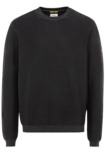 camel active Herren Strickpullover aus Organic Cotton Schwarz Menswear-L von camel active