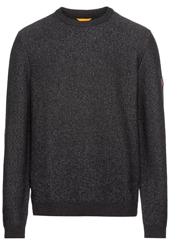 camel active Herren Strickpullover aus einem Baumwollmix Jeans Blau, menswear-6XL von camel active