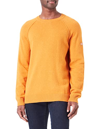 camel active Herren Strickpullover mit Rundhalskragen Orange Menswear-L von camel active