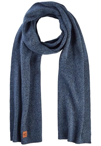 camel active Herren Strickschal aus Baumwoll-Mix Nachtblau, menswear-OS von camel active