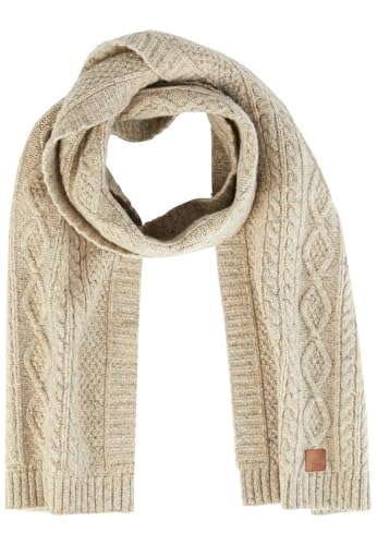 camel active Herren Strickschal aus hochwertiger Merino- und Alpakawolle Sand, menswear-OS von camel active