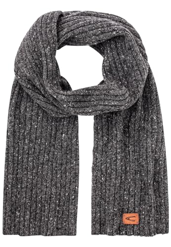 camel active Herren Strickschal mit Merinowolle Dunkelgrau, menswear-OS von camel active