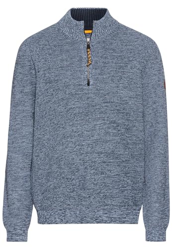 camel active Herren Stricktroyer aus Baumwollmix Denim Blau Menswear-L von camel active