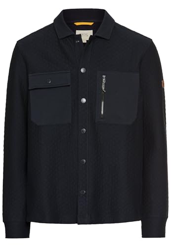 camel active Herren Sweat-Overshirt mit Brusttaschen Dunkelblau Menswear-XXL von camel active