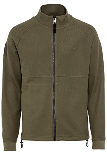 camel active Herren Sweatjacke aus reiner Baumwolle Oliv menswear-XXL von camel active