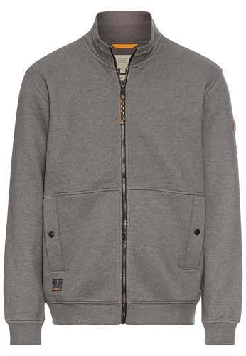 camel active Herren Sweatjacke aus einem Baumwollmix Grau Menswear-XXL von camel active