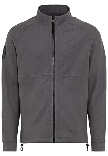 camel active Herren Sweatjacke aus reiner Baumwolle Grau menswear-3XL von camel active